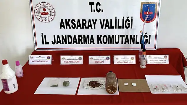 Aksaray'da jandarmadan uyuşturucu operasyonu: 3 tutuklama
