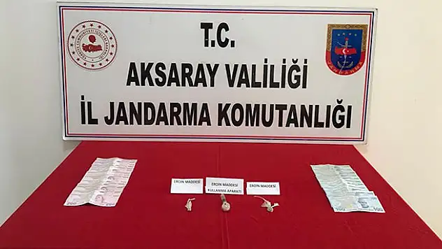 Aksaray'da jandarmadan uyuşturucu operasyonu