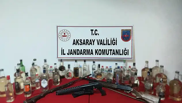 Aksaray'da jandarmadan yılbaşı öncesi sahte alkol operasyonu
