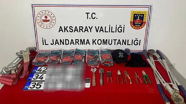 Aksaray'da JASAT'ın yakaladığı 7 milyonluk hırsız tutuklandı
