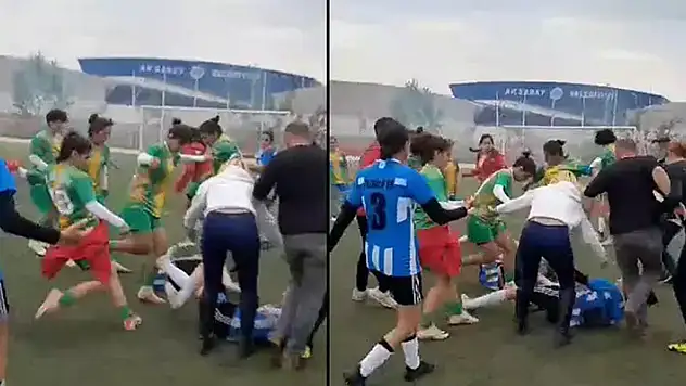 Aksaray'da kadınlar ligi maçında çıkan kavgada 6 futbolcu yaralandı