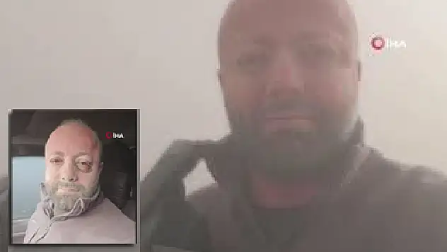 Aksaray'da kum fırtınasını haber yapmak isteyen muhabirin zor anları
