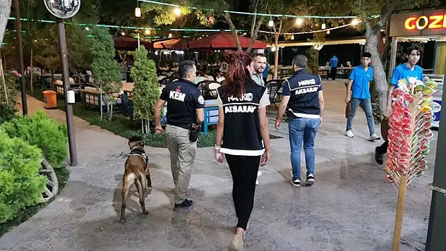 Aksaray'da narkotimden eğlence merkezlerine şok denetim
