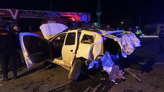 Aksaray'da otomobil ile cipin çarpıştığı kazada 1 kişi öldü, 1 kişi yaralandı
