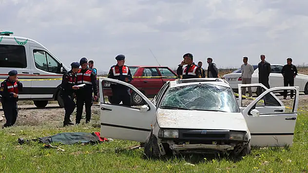 Aksaray'da otomobil takla attı: 1 ölü, 5 yaralı