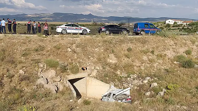 Aksaray'da otomobil uçuruma devrildi: 1 ölü