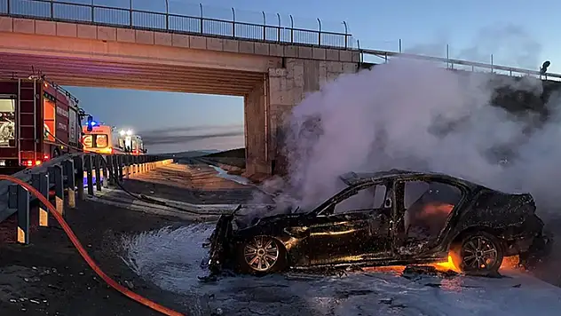 Aksaray'da otomobilin devrildiği kazada 6 kişi yaralandı
