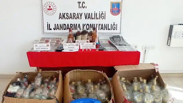 Aksaray'da sahte içki operasyonu! 
