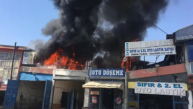 Aksaray'da sanayi sitesinde çıkan yangında 14 kişi dumandan etkilendi
