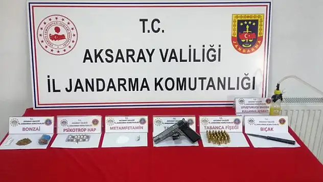 Aksaray'da uyuşturucu imal ve ticareti yapan 2 şüpheli yakalandı
