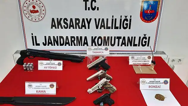 Aksaray'da uyuşturucu operasyonu: 1 gözaltı