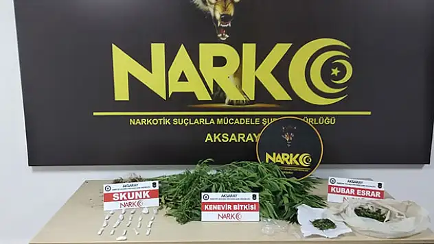 Aksaray'da uyuşturucu operasyonu: 1 tutuklama