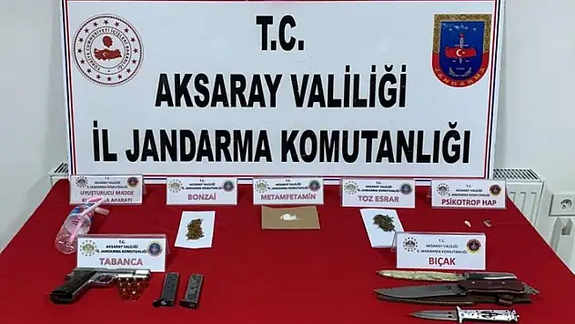 Aksaray'da uyuşturucu taciri gözaltına alındı
