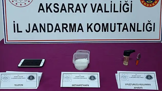 Aksaray'da uyuşturucu taciri jandarmanın operasyonuyla yakalandı

