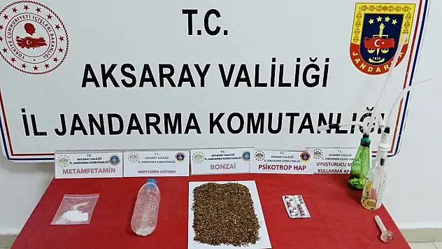 Aksaray'da uyuşturucu taciri uyuşturucularla birlikte yakalandı