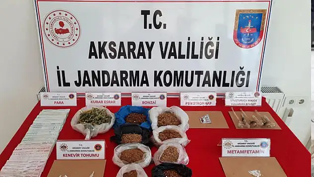 Aksaray'da uyuşturucu tacirine jandarma darbesi: 1 tutuklama
