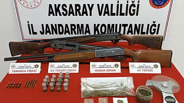 Aksaray'da uyuşturucu tacirine jandarma operasyonu

