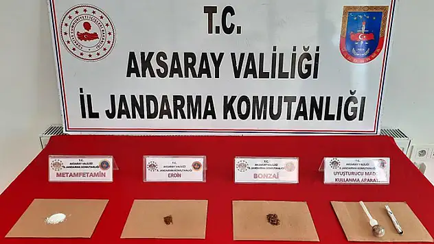 Aksaray'da uyuşturucu tacirlerine jandarma baskını: 4 gözaltı