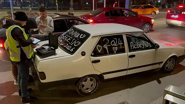 Aksaray'da yılın ilk alkol cezası yiyen sürücü,  zor anlar yaşattı 