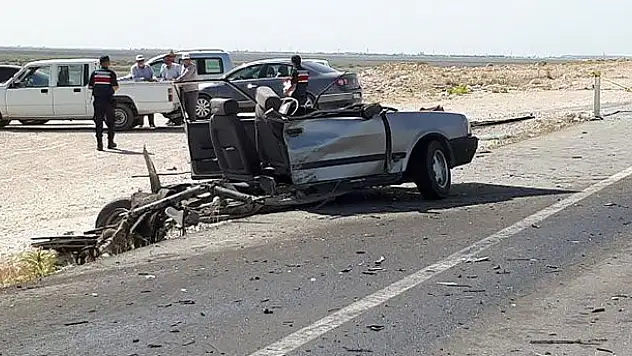 Aksaray'daki kazada 1 kişi hayatını kaybetti