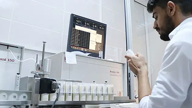 Aksaray'daki süt analiz laboratuvarı İç Anadolu'ya hizmet veriyor