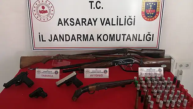 Aksaray jandarmadan silah kaçakçısına operasyon

