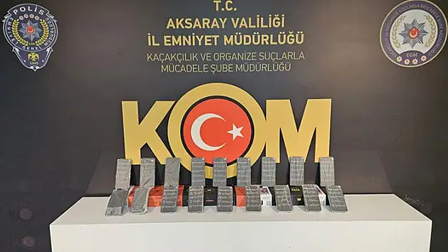 Aksaray'da 18 adet kayıt dışı akıllı telefon ele geçirildi
