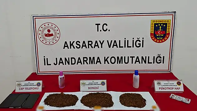 Aksaray'da jandarmadan uyuşturucu operasyonu: 3 tutuklama