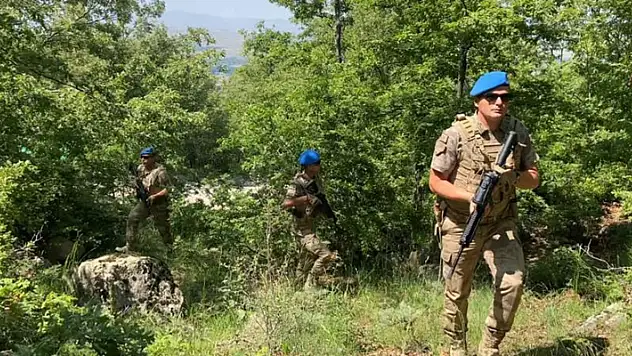 Aksaray'da komandolar ormanda denetim yapıyor
