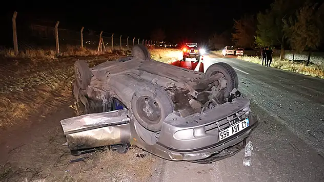 Aksaray'da otomobil takla attı: 6 yaralı

