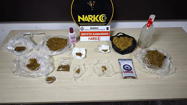 Aksaray'da uyuşturucuyla yakalanan şüpheli tutuklandı