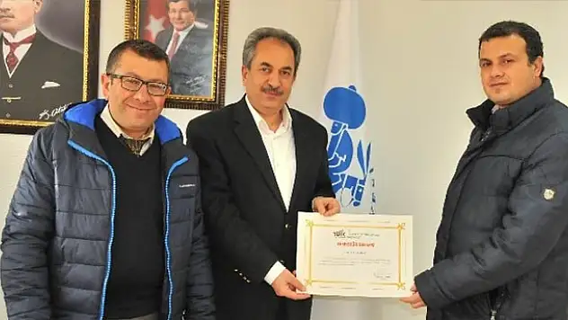 Akşehir Belediyesi'ne Tüik'ten Teşekkür Belgesi