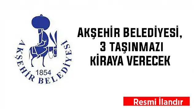 Akşehir Belediyesi, park kafeterya ve halı sahayı kiraya verecek