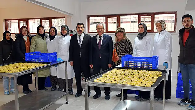 Akşehir Belediyesinden hanımlara meyve kurutma tesisi
