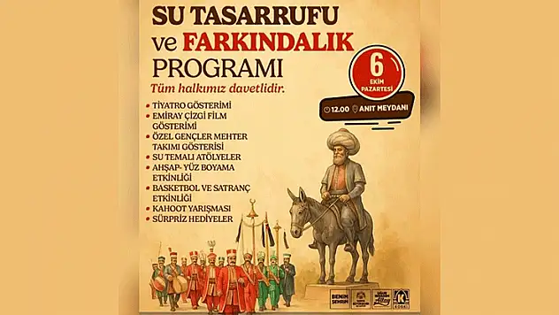 Akşehir Belediyesi'nden Su Tasarrufu ve Farkındalık Programı
