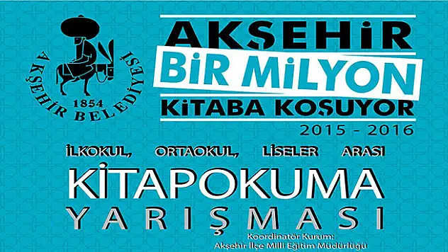 Akşehir 'Bir Milyon Kitaba' koşmaya devam ediyor