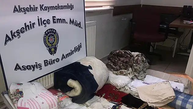 Akşehir'de hırsızlık şüphelisi yakalandı