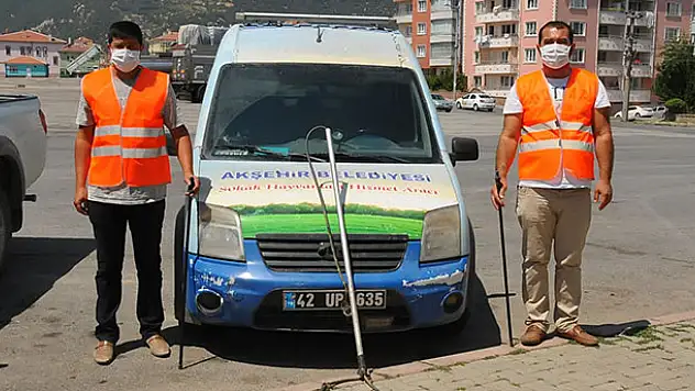 Akşehir'de kurban yakalama timi göreve hazır