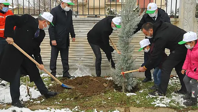 Akşehir'de öğrencilere 500 adet fidan dağıtıldı