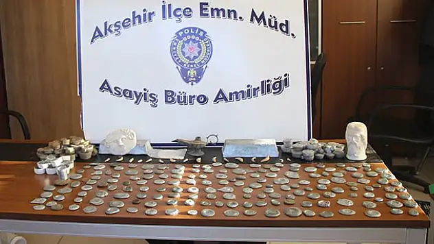 Akşehir'de tarihi eser kaçakçılığı operasyonu