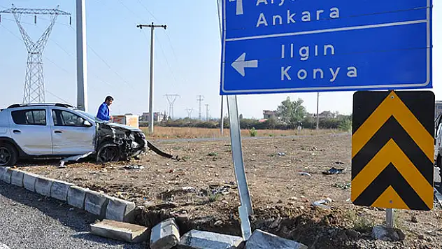 Akşehir'de trafik kazası: 1 yaralı
