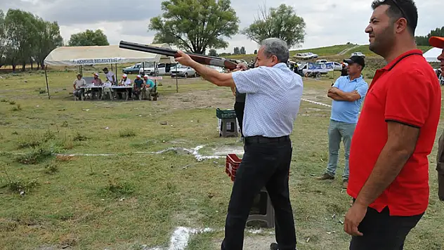 Akşehir'de trap atış yarışması düzenlendi
