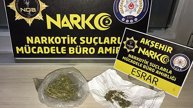 Akşehir'de uyuşturucu operasyonlarında 6 kişi gözaltına alındı
