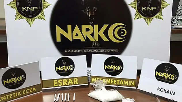Akşehir'de uyuşturucu operasyonu: 2 şüpheliden biri tutuklandı