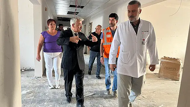 Akşehir Devlet Hastanesi ek binasında sona doğru