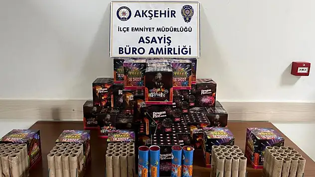 Akşehir Polisinden havai fişek denetimi
