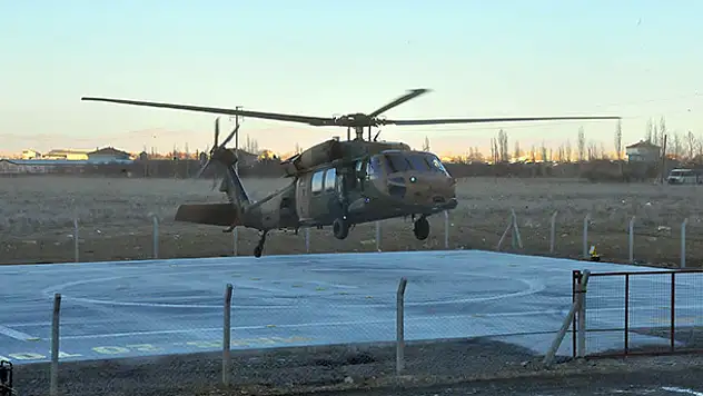 Akşehir're ışıklandırmalı helikopter pisti