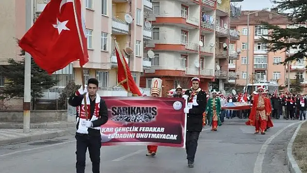 Akşehir Sarıkamış Şehitleri İçin Yürüdü