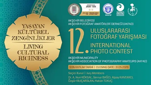 Akşehir'de 12. Uluslararası Fotoğraf Yarışması başvuruları başladı
