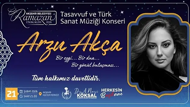 Akşehir'de Ramazan coşkusu kültür ve sanatla yaşanacak